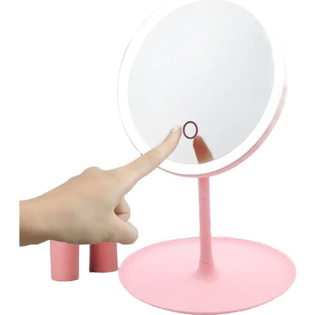 Espelho de Mesa 27x18cm Rosa 5784 Tophou maquiagem