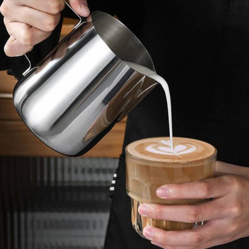 Jarra De Espuma De Leite Em Aço Inoxidável , Espresso , Vapor , Café , Barista , Latte , Copo , Cappuccino , Jarro , Cre