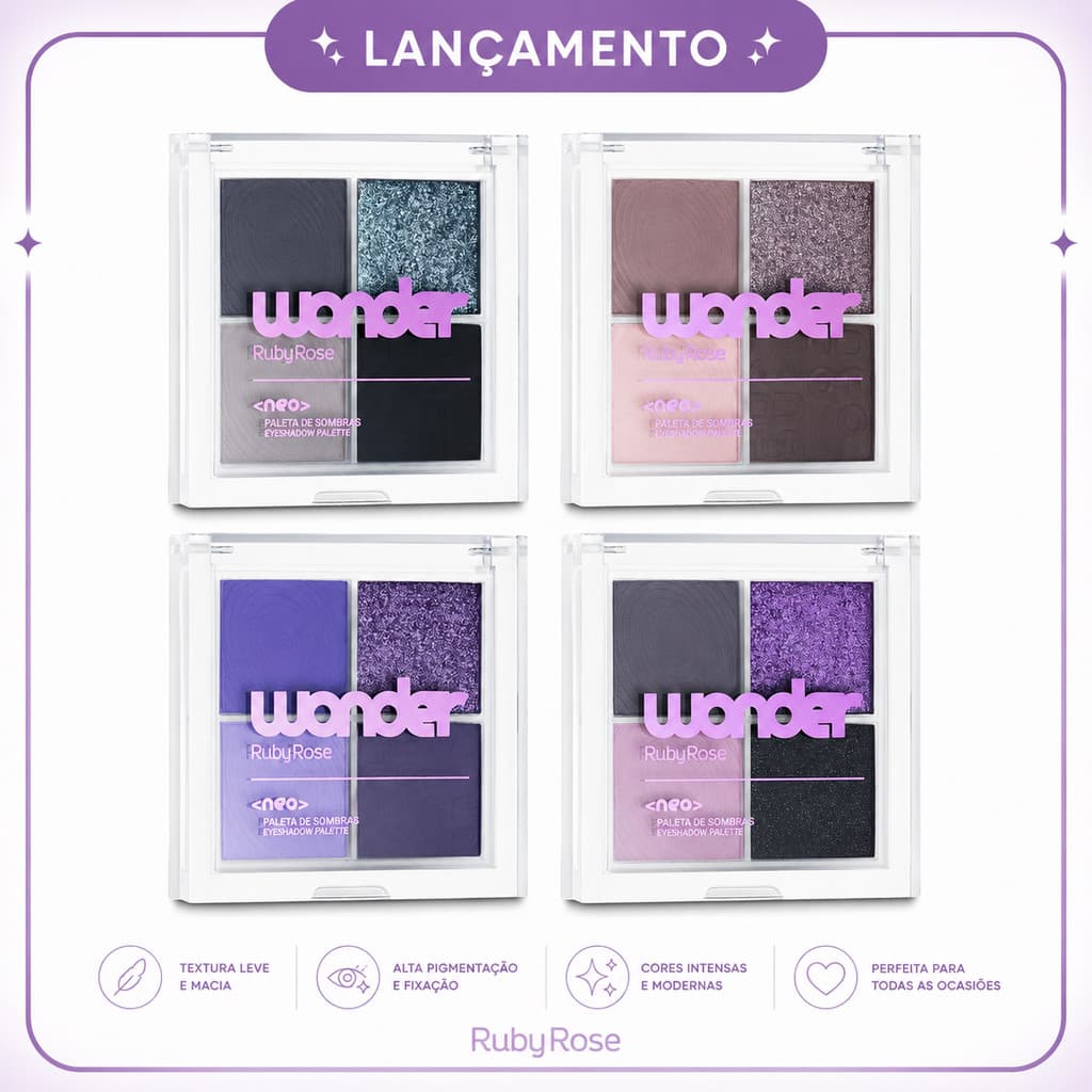 Paleta de Sombras Neo Wonder Ruby Rose