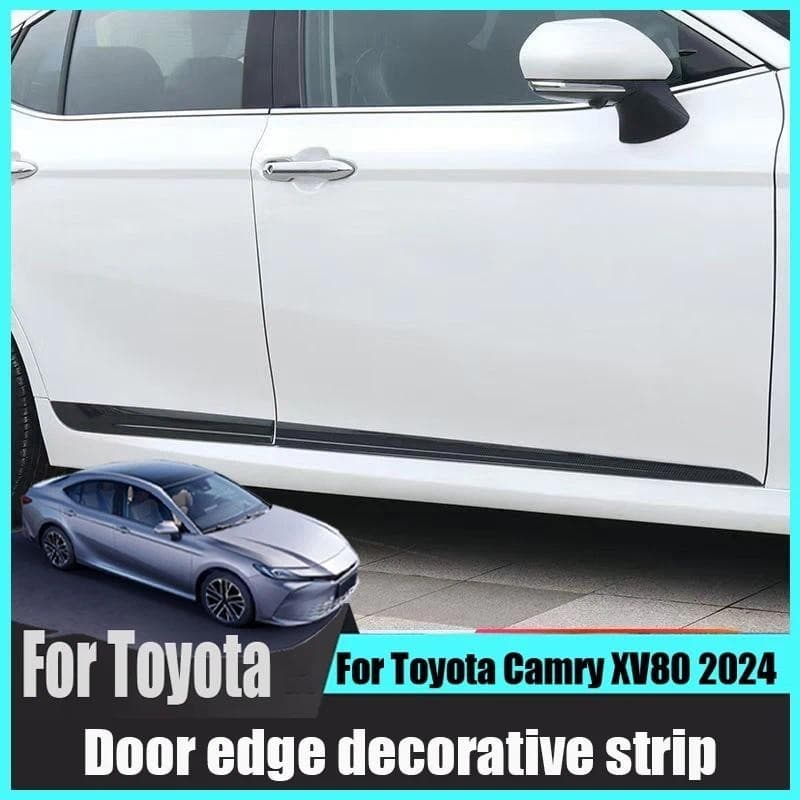 Para Toyota Camry XV80 2024 Modificação Do Automóvel Tira De Borda Da Porta Carro Corpo Saia Lateral Protetora Decorativ