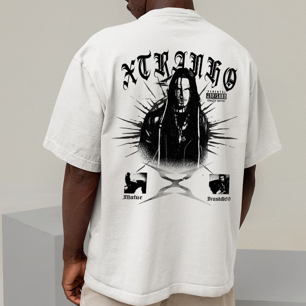 Camiseta Básica e Oversized Estampa Trapper Rap Matuê Album Xstranho Lançamento Brasil 2025