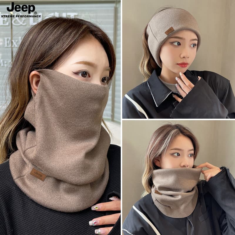 JEEP Babador Quente Mulheres Inverno Ciclismo À Prova de Frio Pescoço Proteção Pescoço Capa Senhoras Malha All-Match Cac