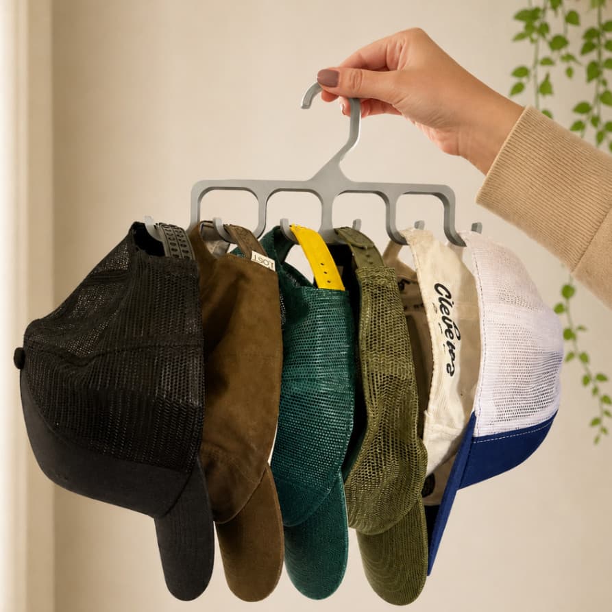 Cabide organizador Boné e Acessório l suporte Multifuncional para guarda roupa l closet l impressão 3D l gancho.
