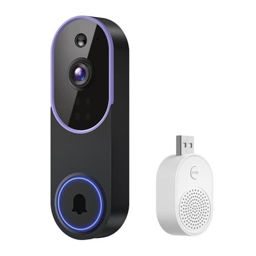 Campainha inteligente, campainha com vídeo, campainha sem fio, câmera de monitoramento de segurança residencial intelige