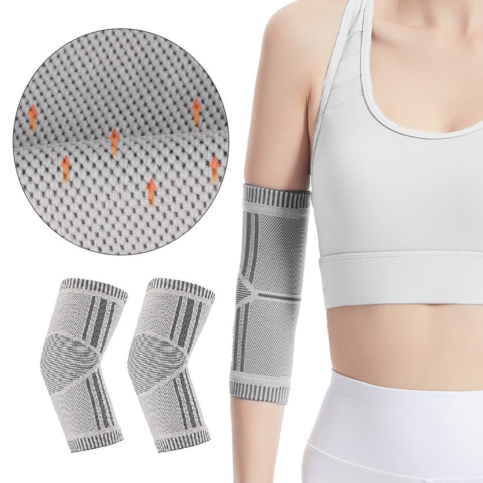 Cinta De Cotovelo Esportiva Elástica Respirável Pressurizada Leve Basquete Ciclismo Suporte De Corrida