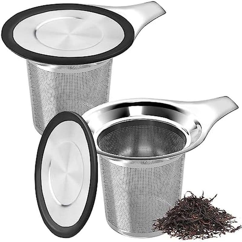Infusores De Chá Gute 2 Pack Para Solto , Silicone De Qualidade Alimentar E Filtro De Malha Extra Fina De Aço Inoxidável