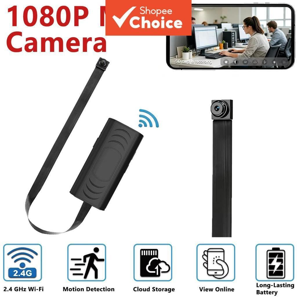 Câmera Mini HD Sem Fio WiFi, Módulo DIY, Câmera Portátil Pequena de Segurança para Babá com Detecção de Movimento e