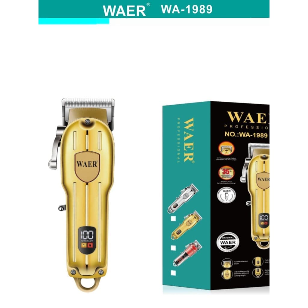 WAER máquina de cortar cabelo elétrica máquina de cortar cabelo ferramenta útil próprio barbear máquina de cortar cabelo