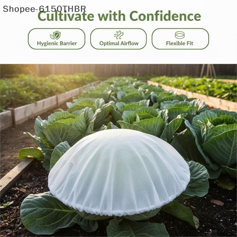 [VJ] 100 PCS Rede De Proteção Contra Insetos De Jardim Malha Antipássaros Reutilizável Para Flores Vegetais , Frutas , E