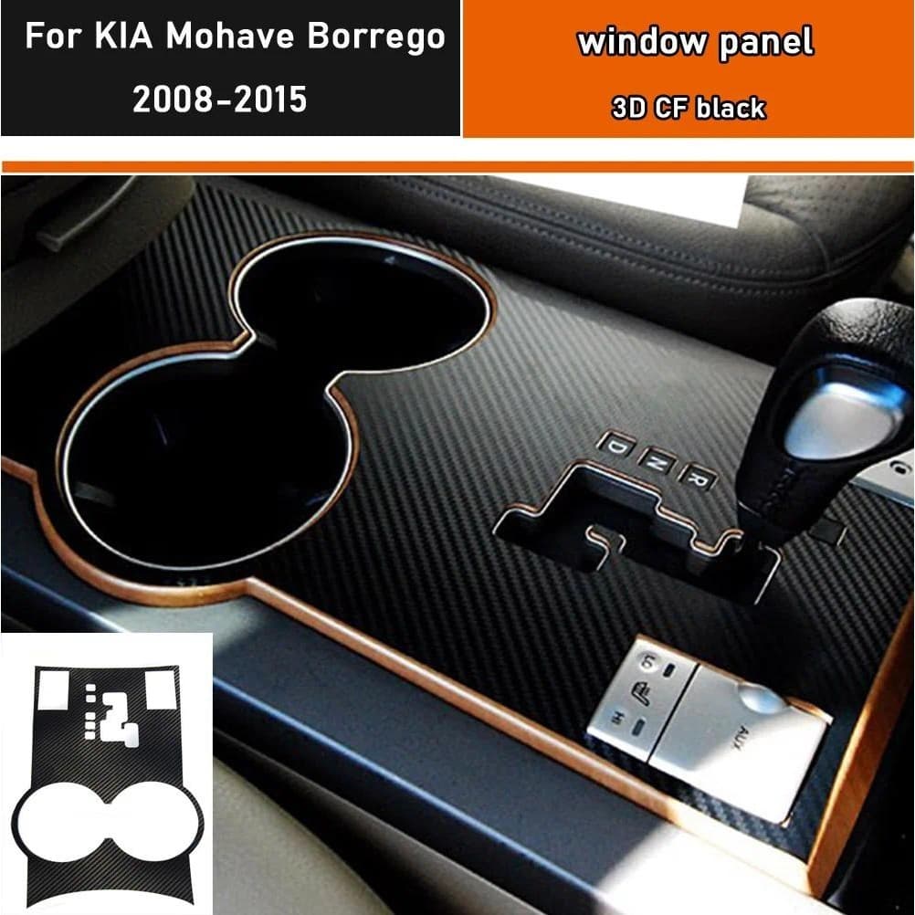 Adesivo Interior Do Carro Caixa De Engrenagens Película Protetora Para KIA Mohave Borrego 2008-2015 Painel Engrenagem Fi
