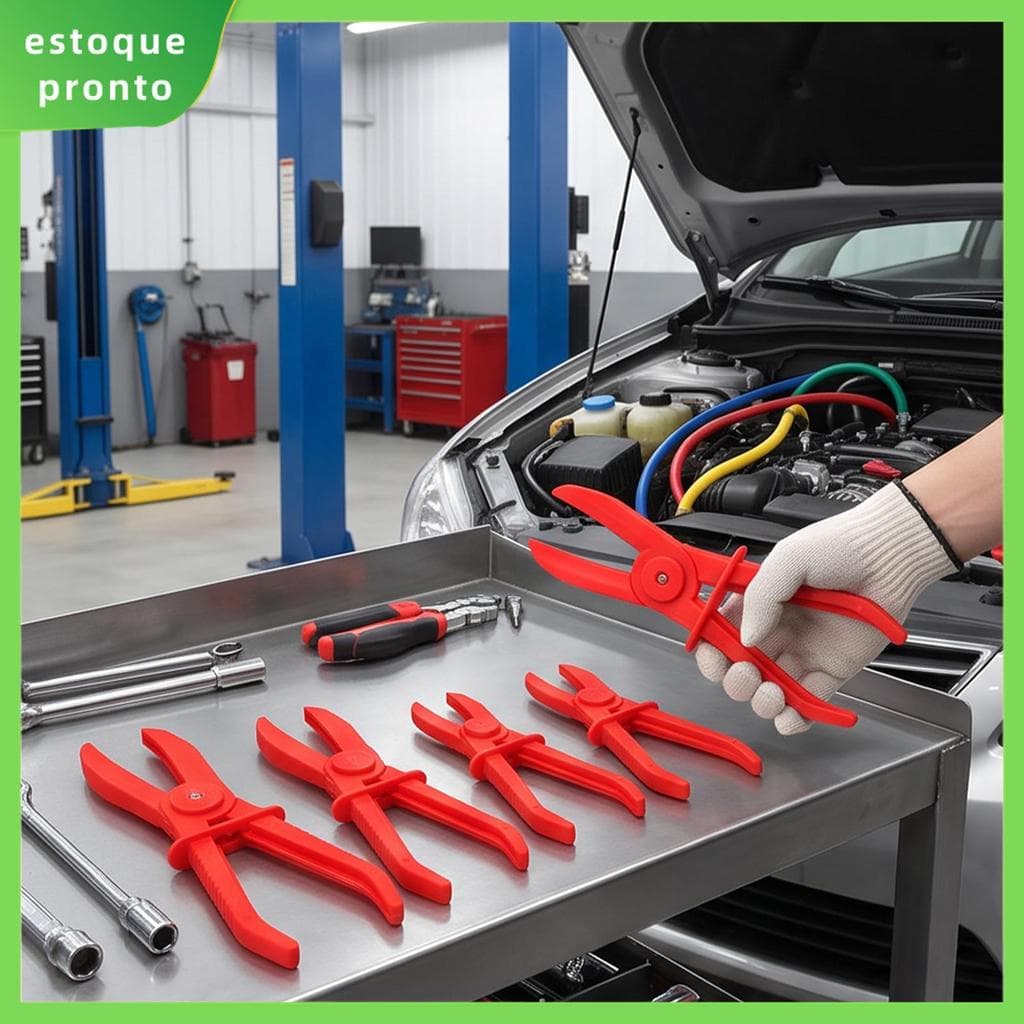 Alicate De Pressão De Mangueira De Plástico , 6 Peças , Com Anel De Travamento , 3 Tamanhos Para Freio SHOPSKC5423