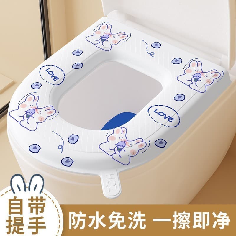 Assento sanitário à prova d'água EVA Four Seasons Assento sanitário doméstico Universal pegajoso lavável