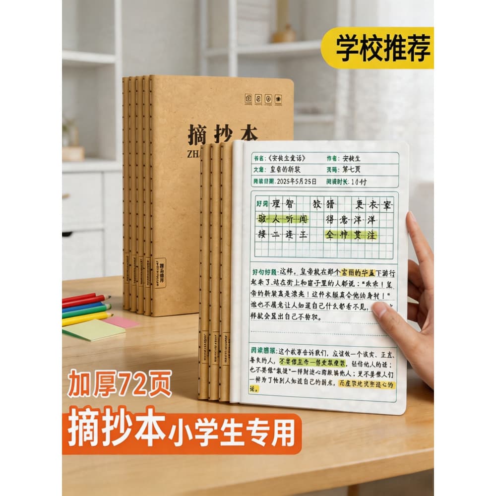 Caderno de leitura Boa palavra Boa frase Boa seção Cópia digestiva Registro de leitura Livro dedicado Alunos do ensino f