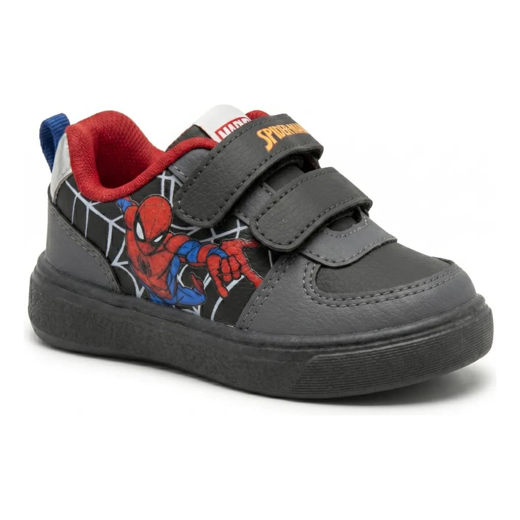 Tênis Infantil Marvel Spider Man Menino Fecho Contato Homem Aranha MSP40DY