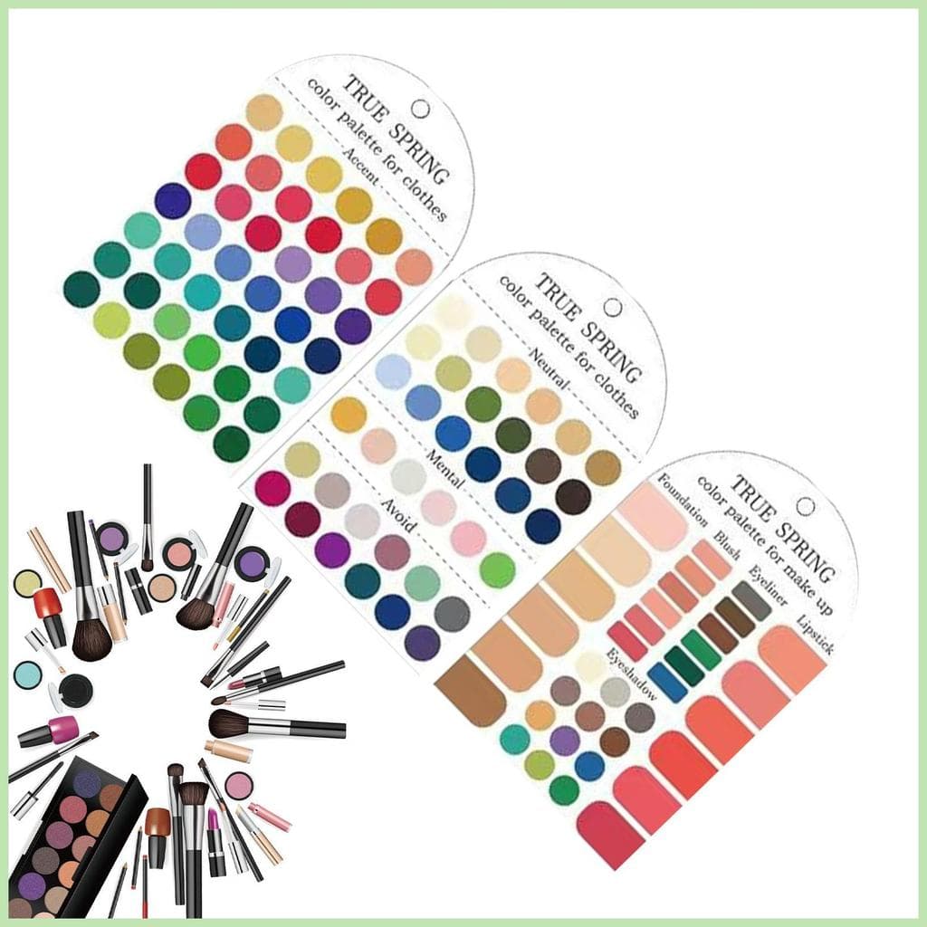 Conjunto De Cartões De Paleta De Cores Pessoais , Modelo De Correspondência De Análise De Coloração De Roupas , Guia De