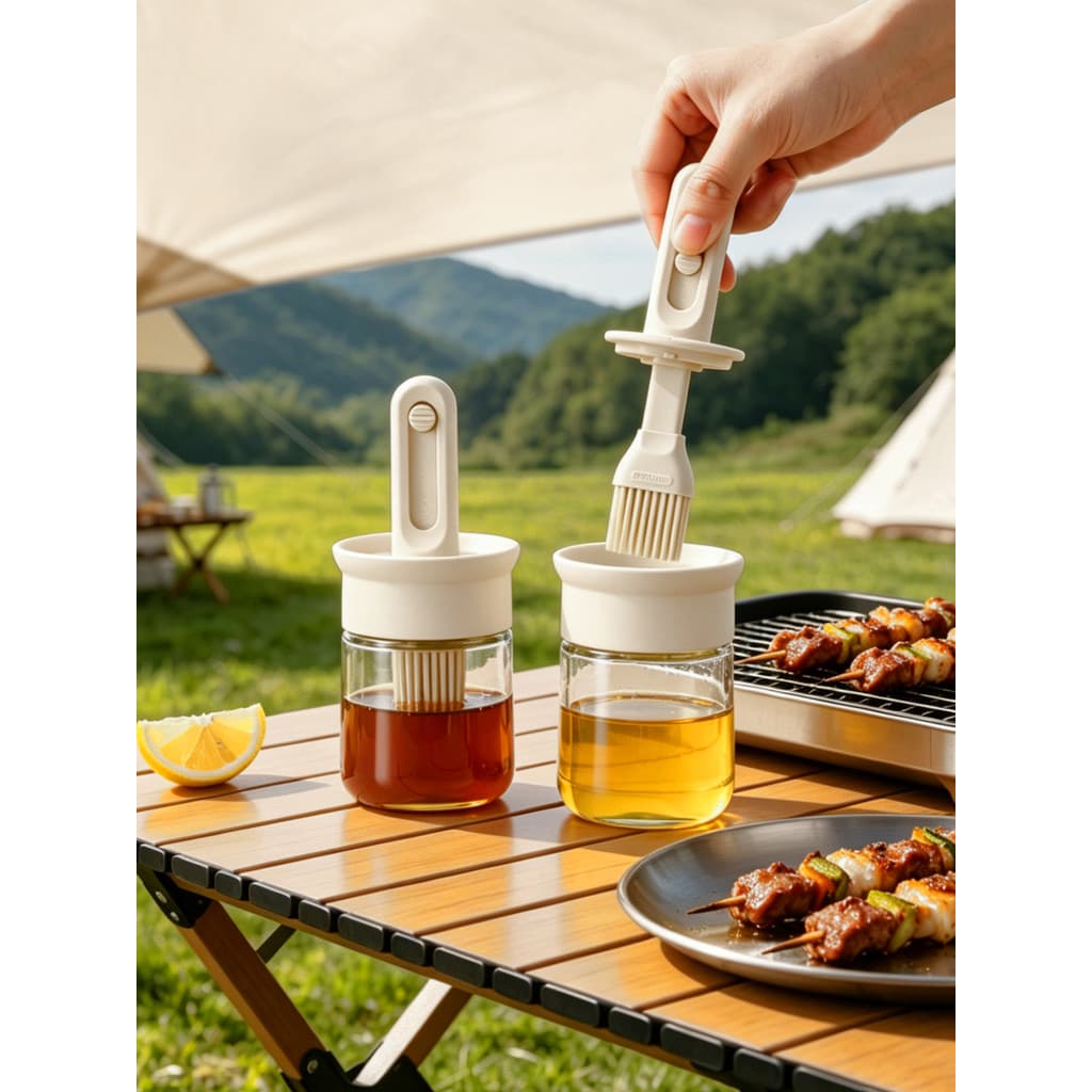 Escova de óleo de Silicone de qualidade alimentar doméstica resistente a altas temperaturas panqueca de churrasco dedica