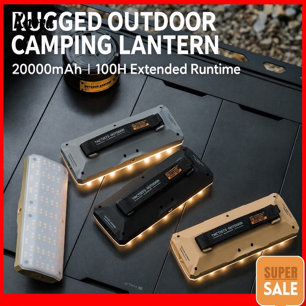 Luz De Inundação 2200LM 20000mAh 120H Da Barraca Área De Acampamento Linha 1/4