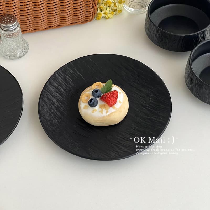 Prato de sobremesa luz luxo high-end sentimento high-end comida ocidental prato de salada vegetal requintado cerâmica hi