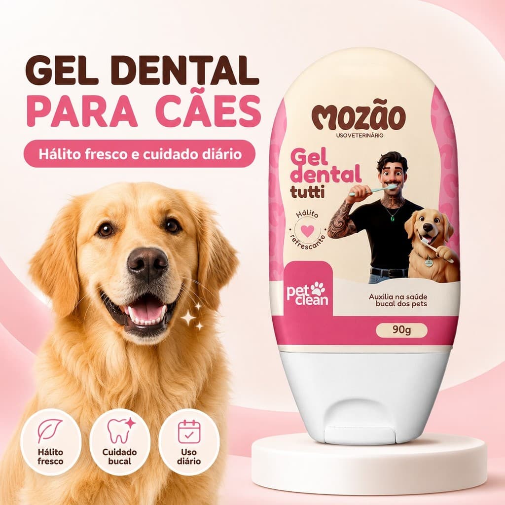 Gel Dental Para Cães Escovar os Dentes Pasta De Dente Para Cachorro Higiene Canina Tutti