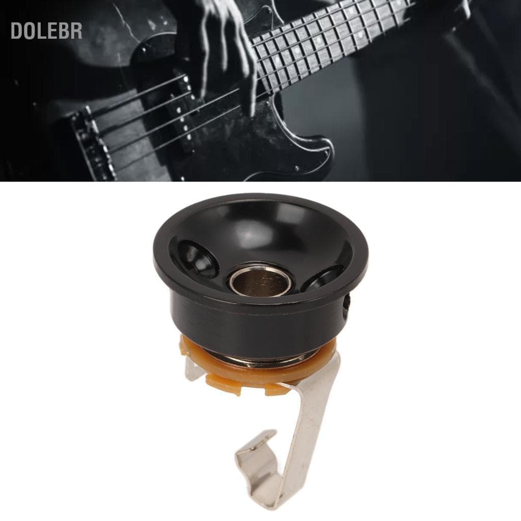 Dolebr Soquete de saída estéreo de guitarra Irfora Jack de metal engrossado para elétrico - Durável Fácil instalação 1