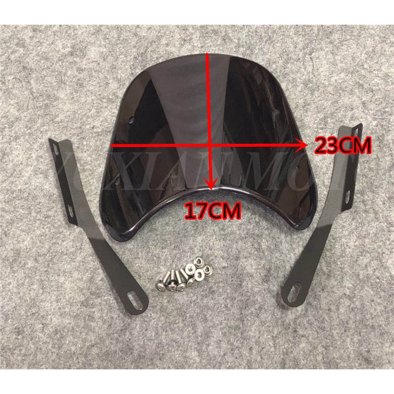 Adequado para aprilia CR150 pára-brisa dianteiro modificado placa pára-brisa Retro pequeno pára-brisa