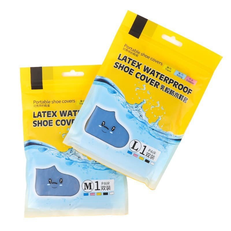 Capa de sapato à prova de chuva botas de chuva de látex à prova dwaterproof água capa de sapato das mulheres dos homens