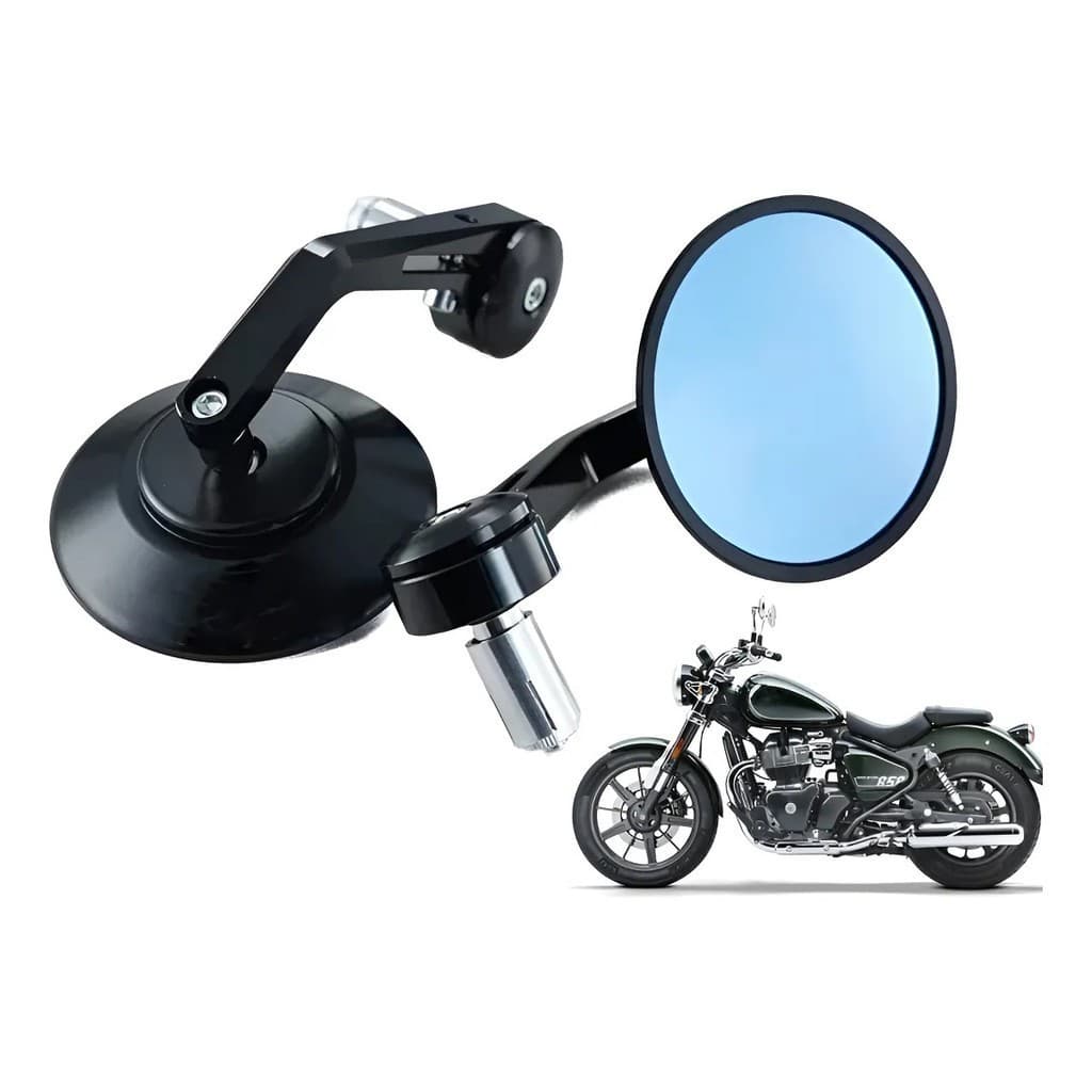 Retrovisores Moto Custom retro Custom Cafe Racer Moto Preto