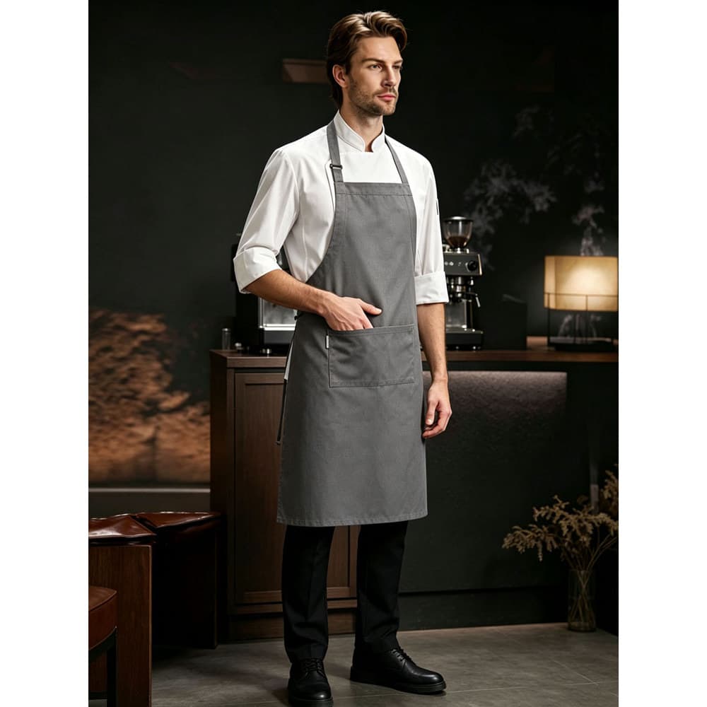 Cozinha Lele marca Halter avental masculino feminino estilo estendido Anti-incrustante cozinha Workwear Floral feito à m
