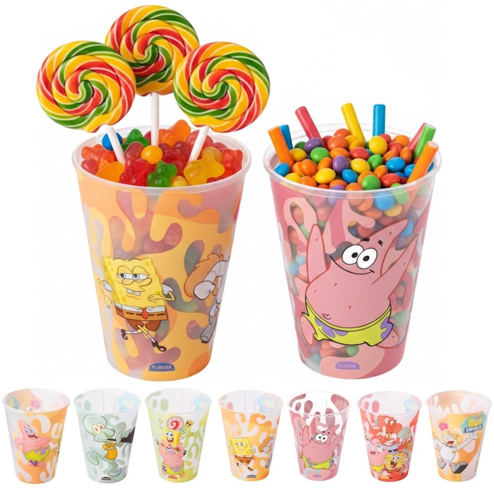 10 Copos Bob Esponja Aniversário Lembrança Decoração Festa