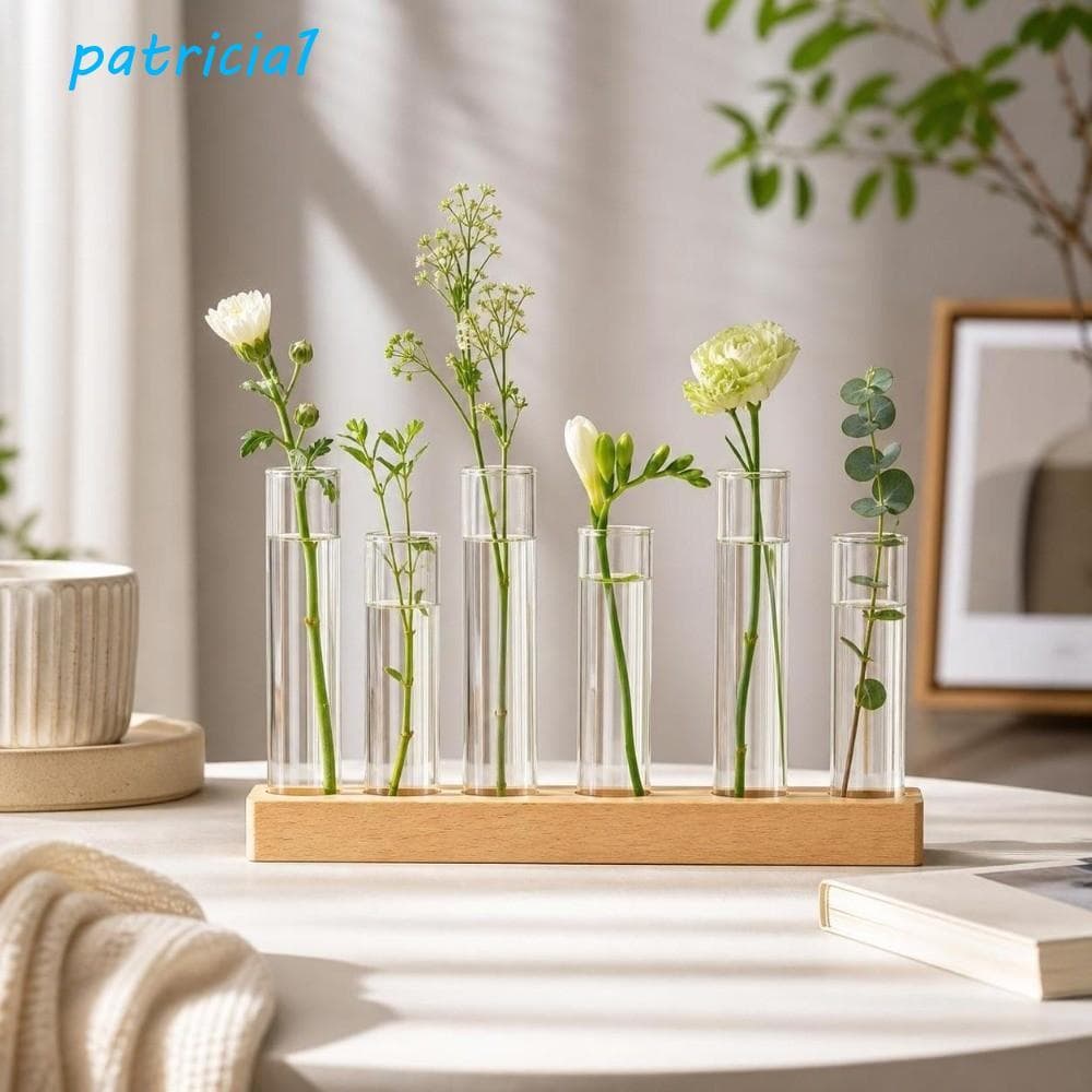 PATRICIA1 Vaso De Tubo De Vidro , Flores Hidropônico Minimalista De Design Criativo