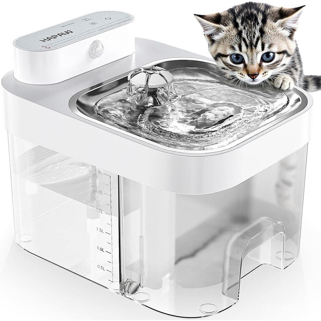 Fonte de Água para Gatos, Separação de Água Residual e Sem Filtro de Algodão, Dispensador de Água para Animais de Estima