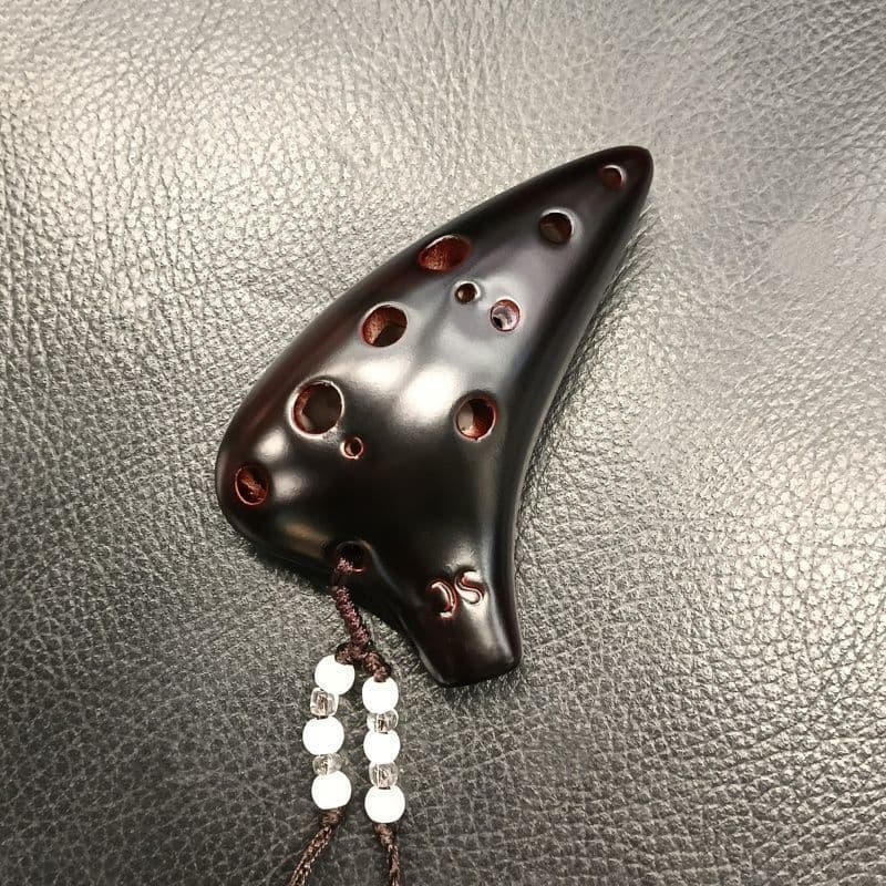 Ocarina 12 buracos incenso SC pingente colar Mini pequena ocarina iniciante luz antiga pingente de luxo instrumento Musi