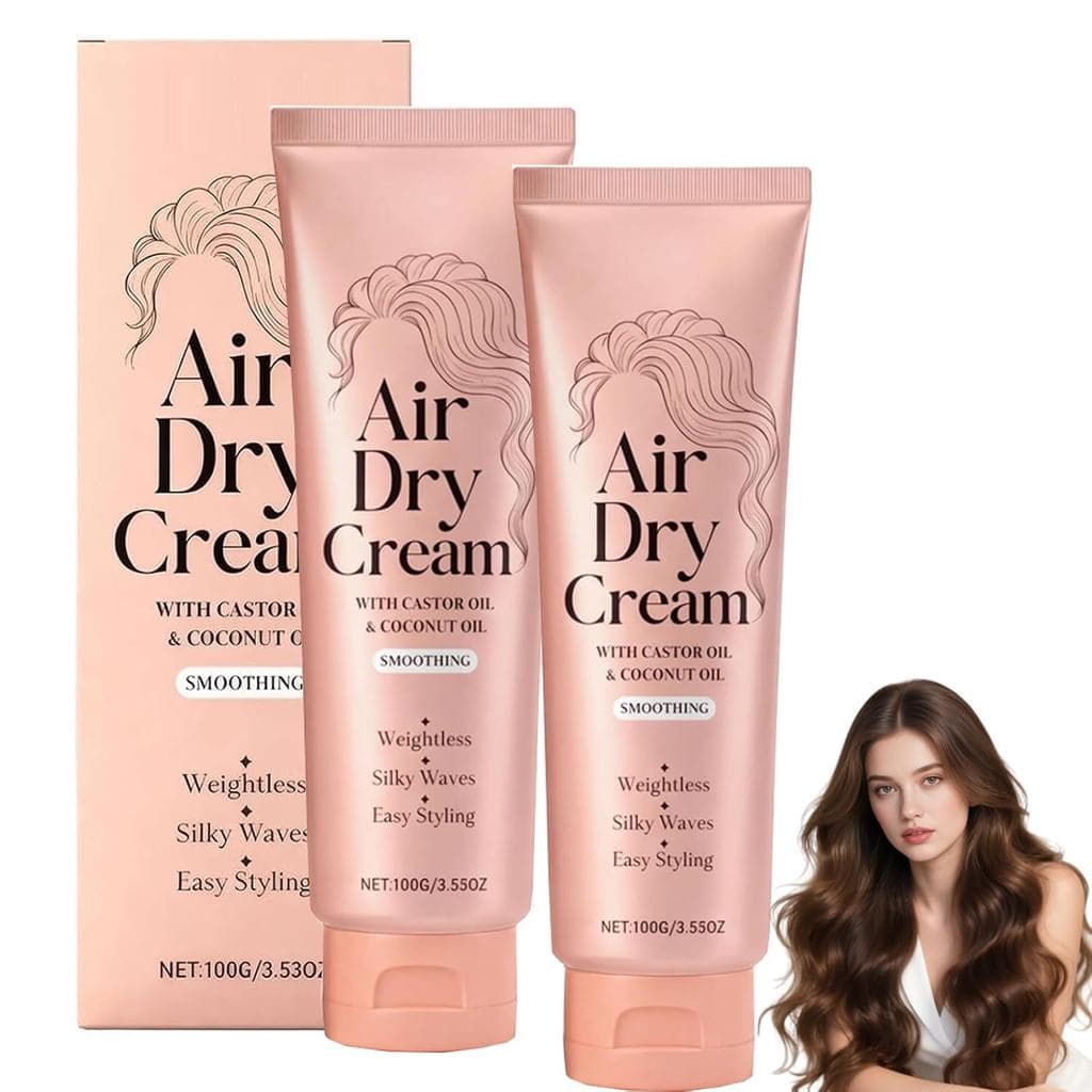 Secador de Cabelo a Ar, Modelagem Suave com Óleo de Rícino e Coco, Suaviza Cabelos Ondulados e Cacheados, Alisa Fios Reb
