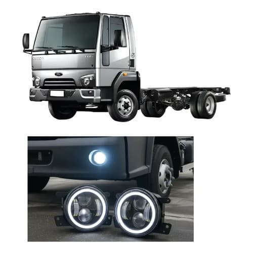 Par Farol Auxiliar Milha Neblina Ford Cargo Led 816 1119
