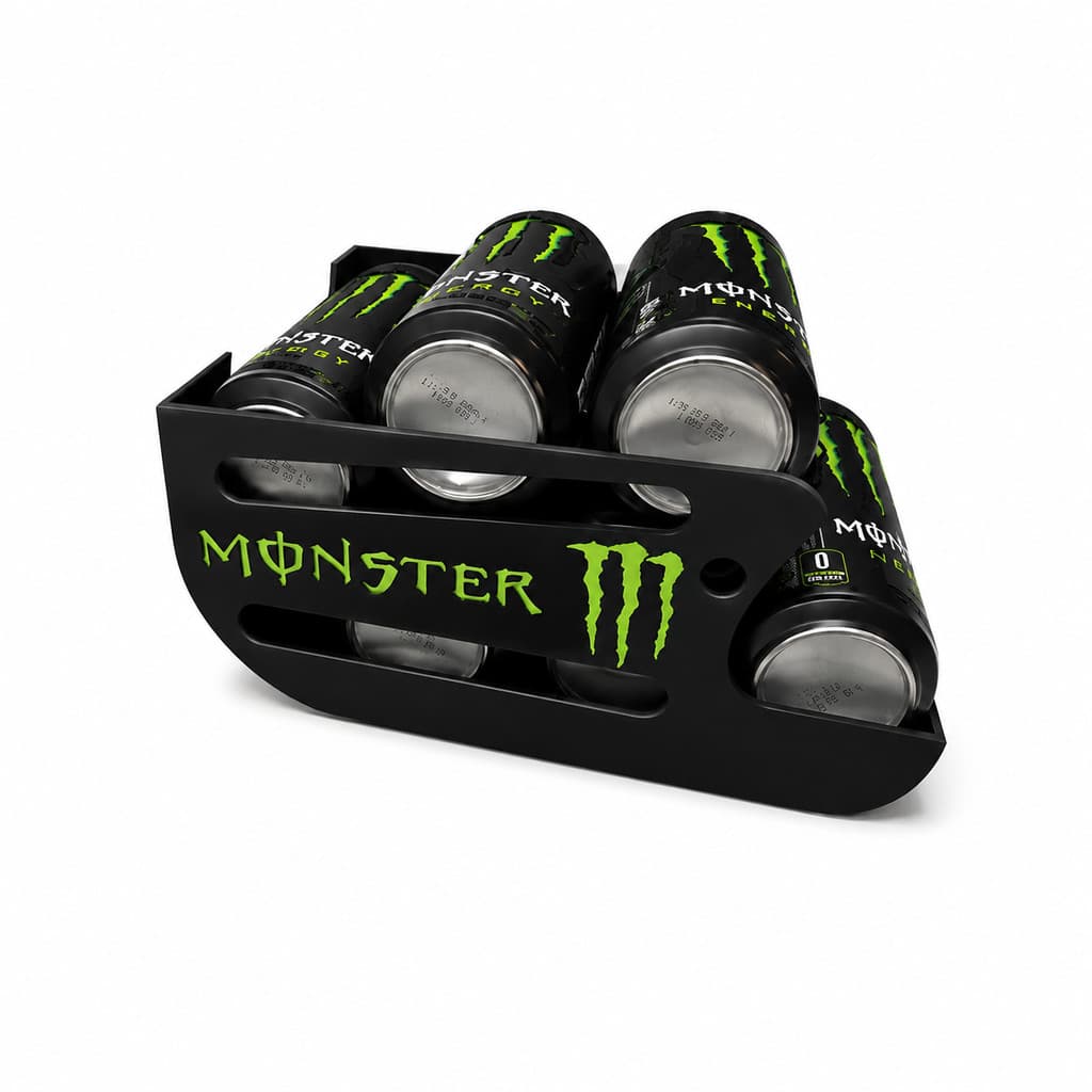 Suporte Para 6 Latas Monster Energy Porta Latas Para Geladeira Organizador De Bebidas