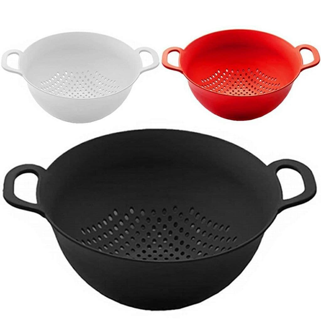 Escorredor de Arroz/ Lava Tudo - Macarrão - Legumes - Saladas - Plástico - Cores Sortidas.