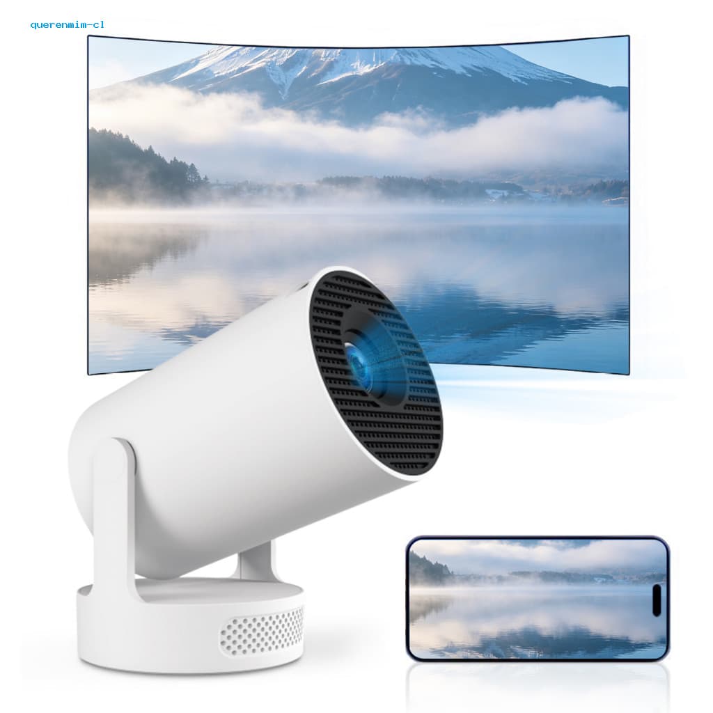 Projetor LED Com Alto-Falante De 5 W , 200 ANSI , Rotação De 210 Graus , Contraste 2000 : 1 , Porta HDMI2.1 E LAN Para U