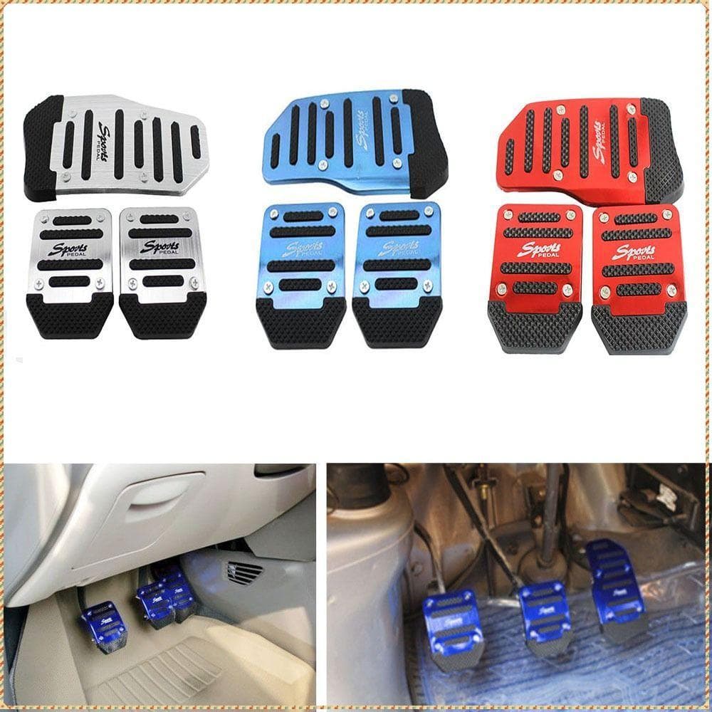3pcs/set Pedal Do Carro Anti-Derrapante Acelerador Manual De Engrenagens Capa
