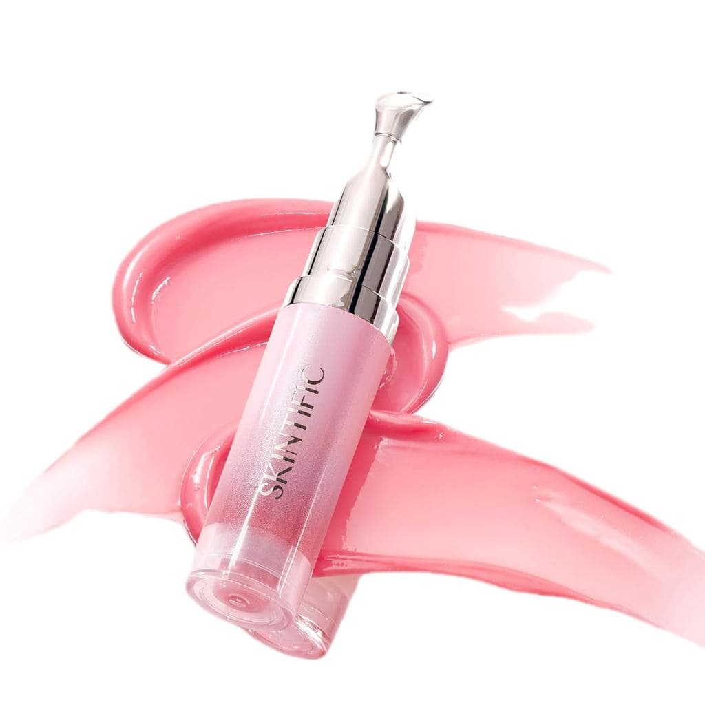 TIFIC Peptide Brightening Lip Serum (01U Baby Pink-Update), Brilho Labial Hidratante e Volumizador, Bálsamo Labial Hidra