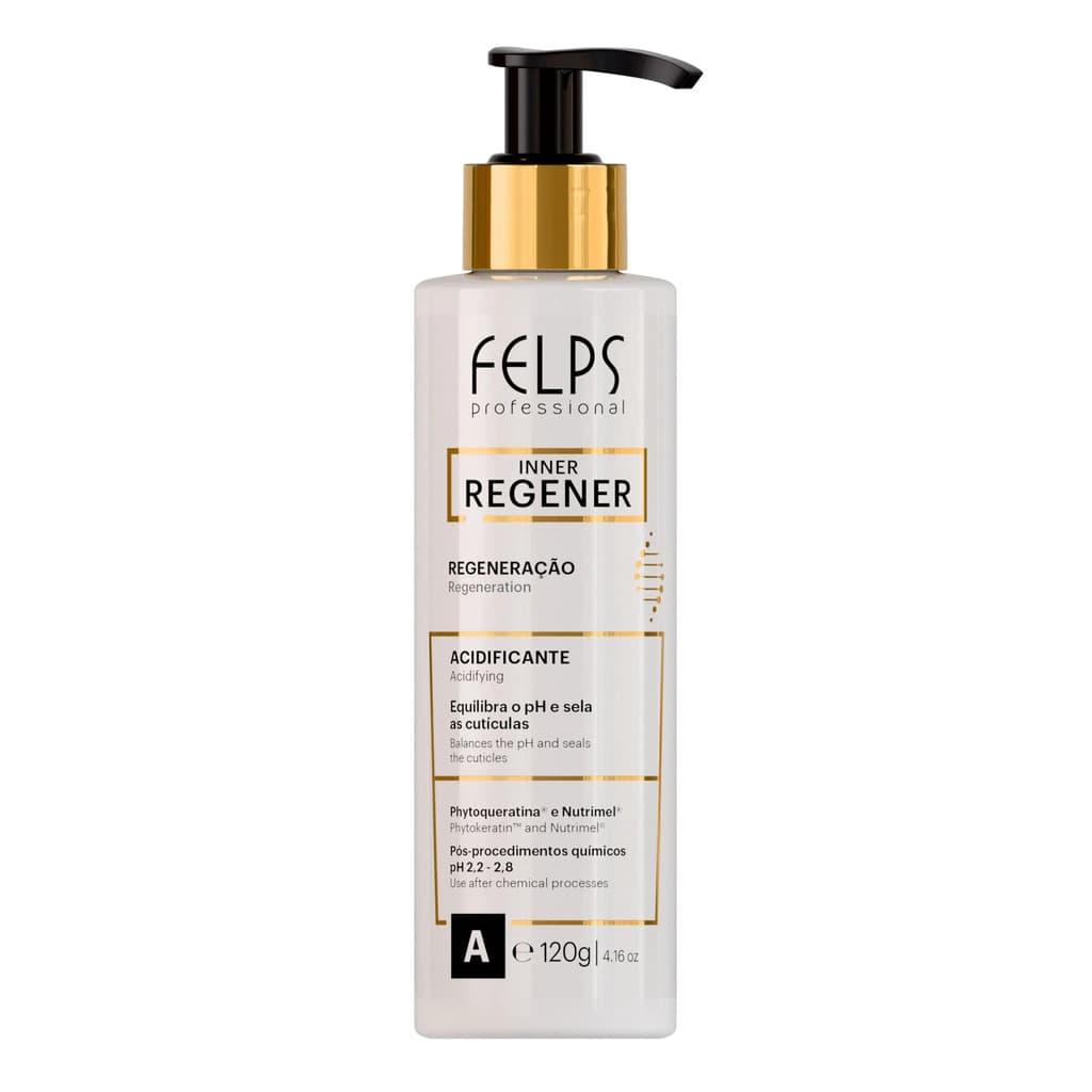 Acidificante Inner Regener 120g - Felps Professional | Equilíbrio Do pH E Redução Da Porosidade