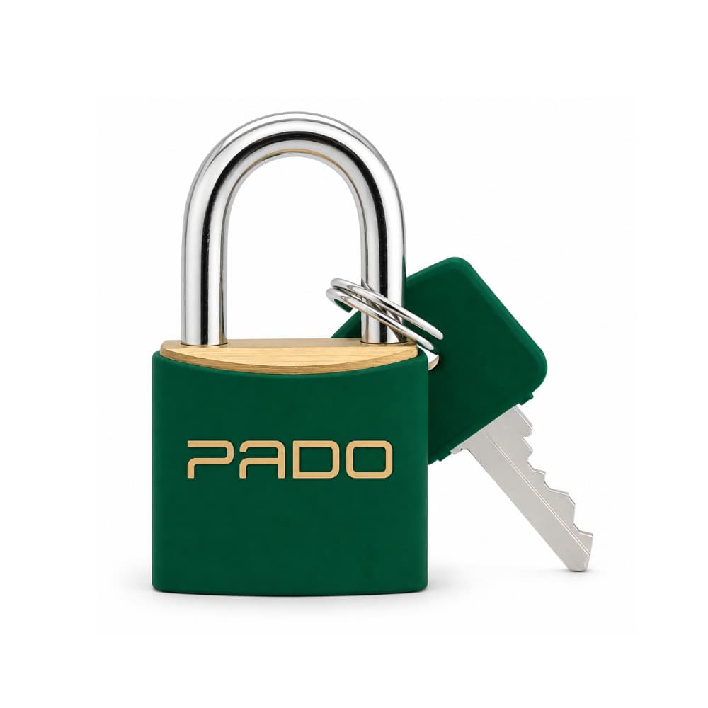 Cadeado de Latão SM LT-25mm Verde Pado Seguro e resistente