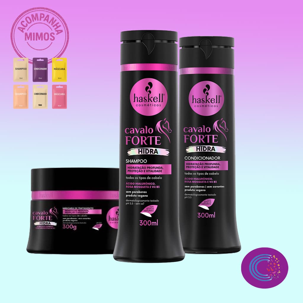 Kit Cavalo Forte Hidra Haskell - SH 300 + CD 300  + MASC 300