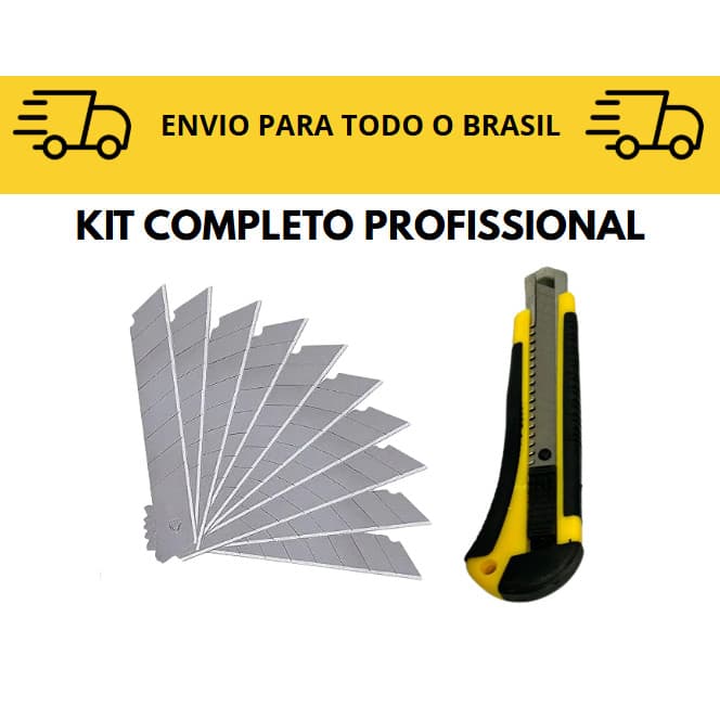 Kit completo Estilete / estilete emborrachado / estilete profissional / corte