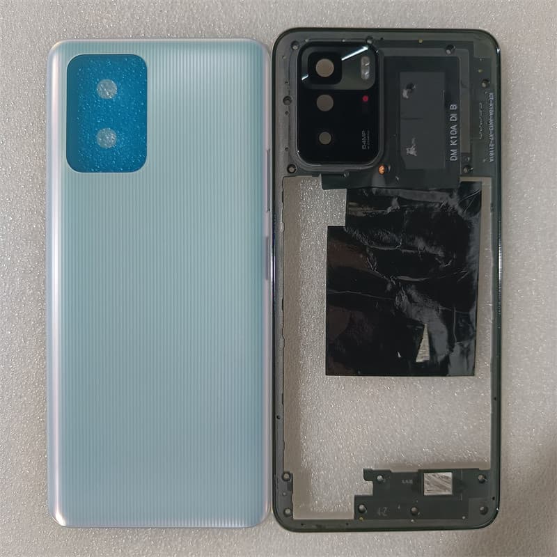 Para Xiaomi POCO X3 GT Caixa Do Telefone Quadro Médio + Bateria Capa Traseira Caso Tampa Painel Porta + Lente Da Câmera