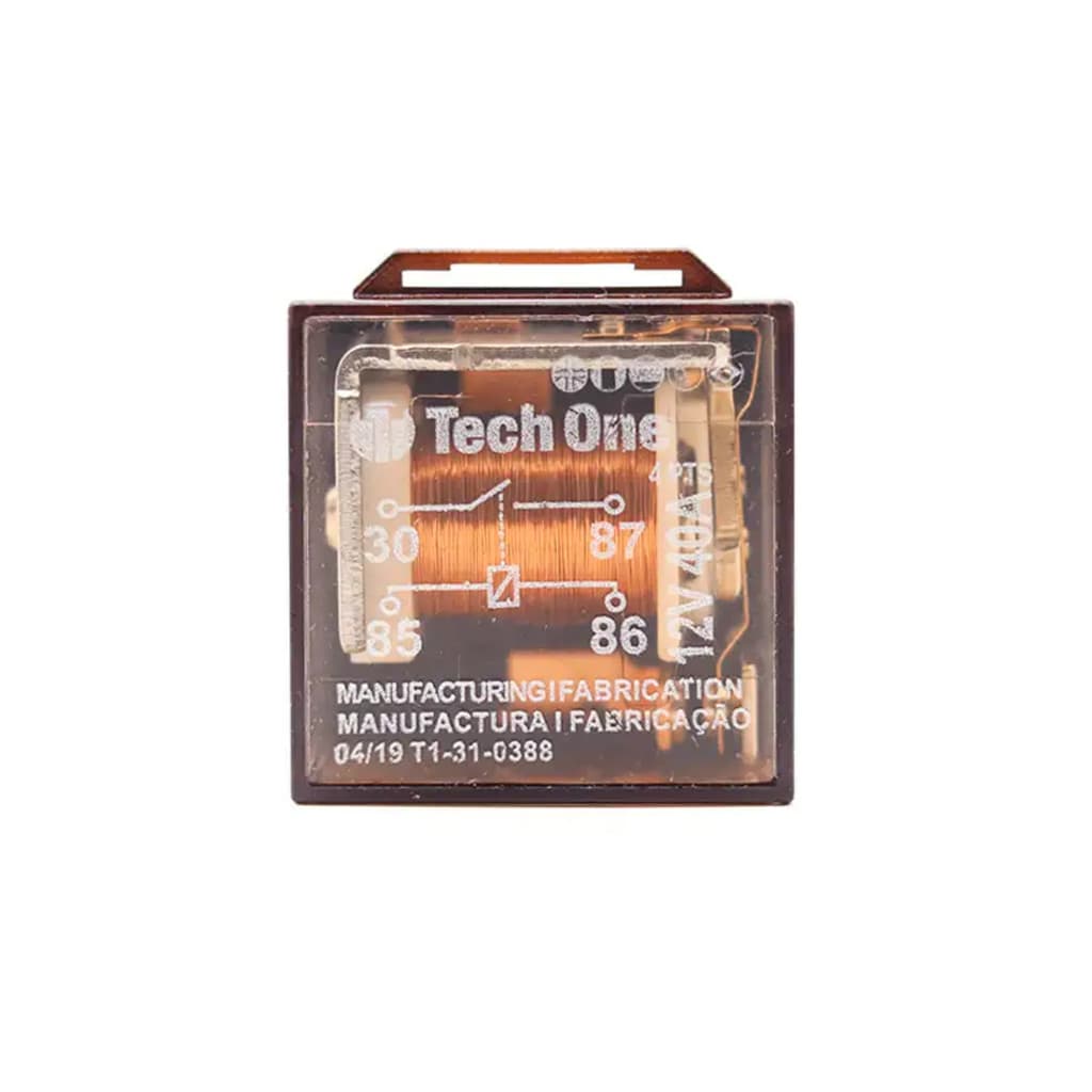Relé Automotivo 12v 40A 4 Pinos TechOne