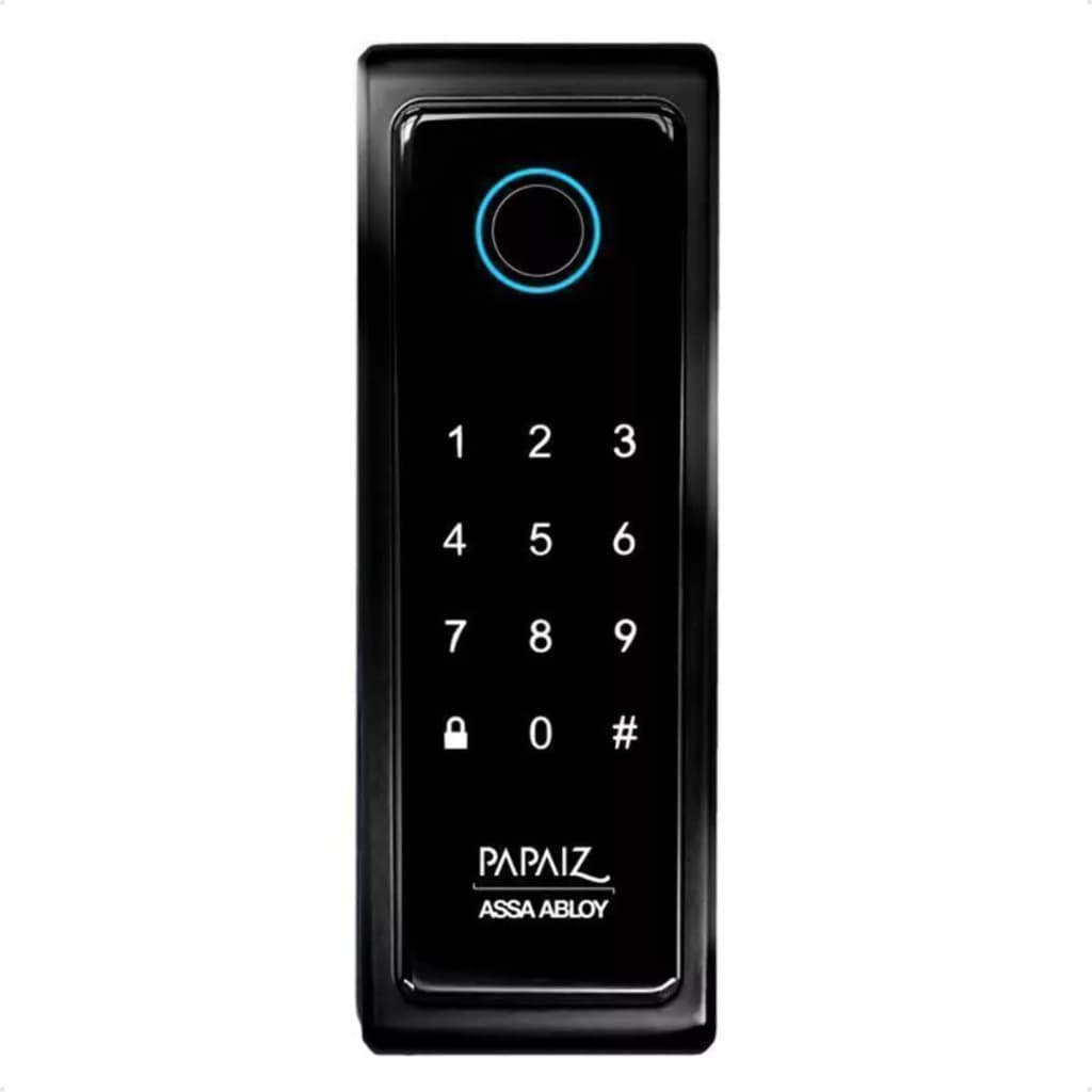 Fechadura Digital de Sobrepor Com Biometria Senha Papaiz SL140 Bio