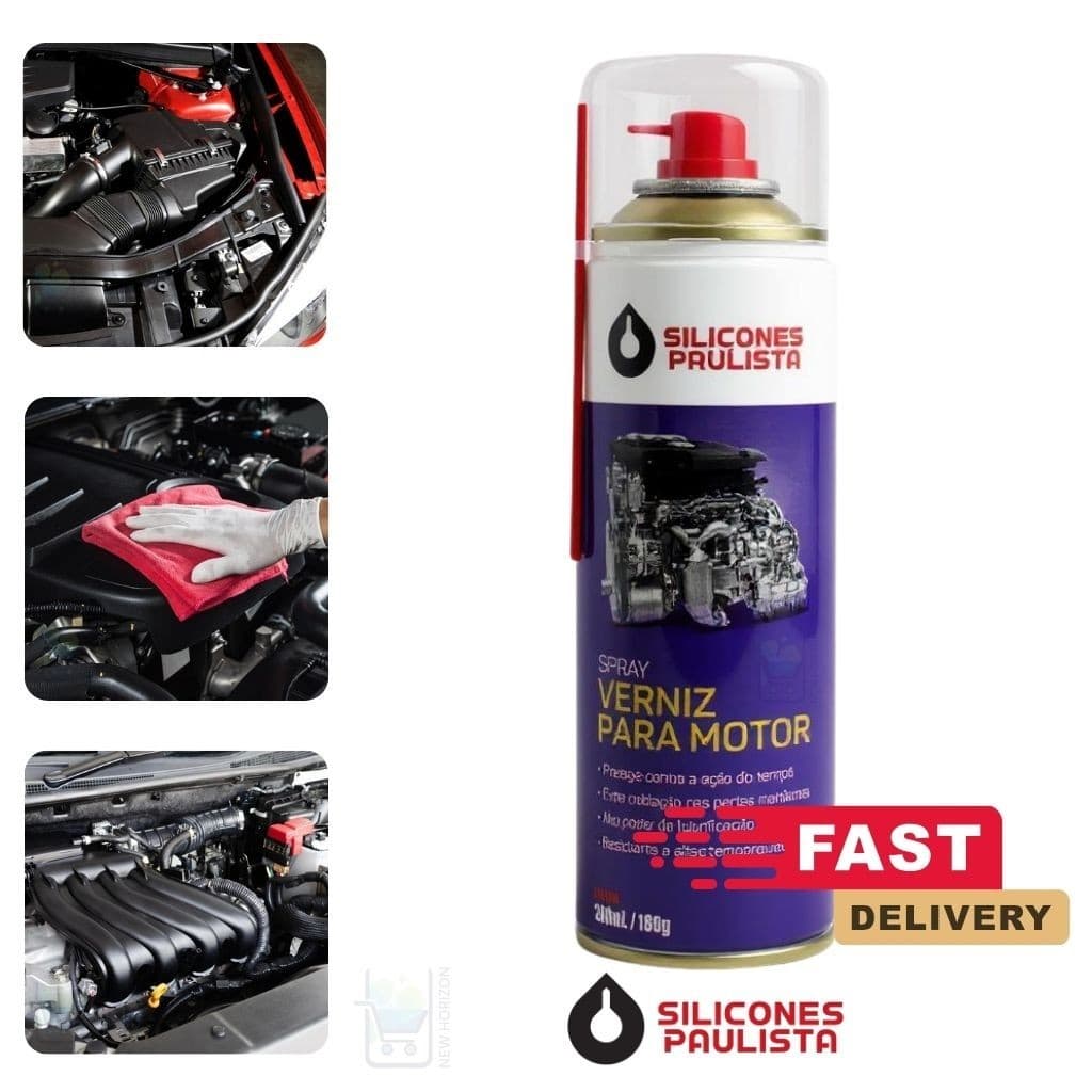Verniz Spray Automotivo 300ml – Motor Limpo, Brilhante