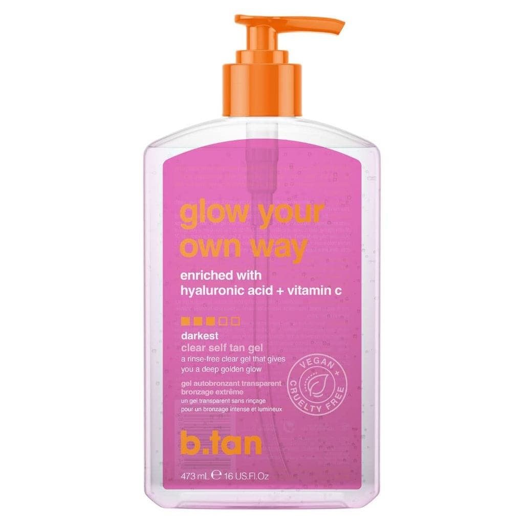b.tan Gel Autobronzeador Transparente Escuro |   Brilhe do Seu Jeito - Melhor Resistência à Transferência, Bronze Ultra