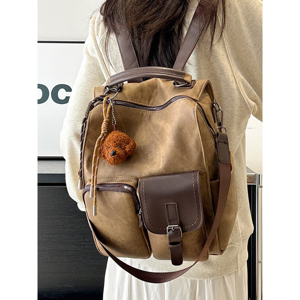 Mochila feminina Multi-Purpose mochila 2025 novo estilo estudante faculdade saco de escola na moda Casual grande capacid