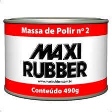 Massa de Polir Nº 2 Maxi Rubber 490g | Polimento Automotivo | Remove Riscos e Realça o Brilho
